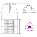 Campingzelt mit Dach mit Speicher Blau 320 x 275 x 190 cm Taft