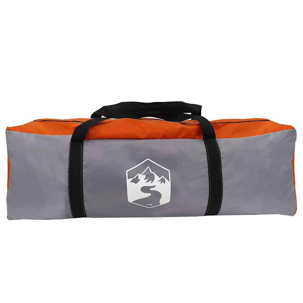 Campingzelt mit Dach Grau und Orange 320 x 275 x 190 cm Taft