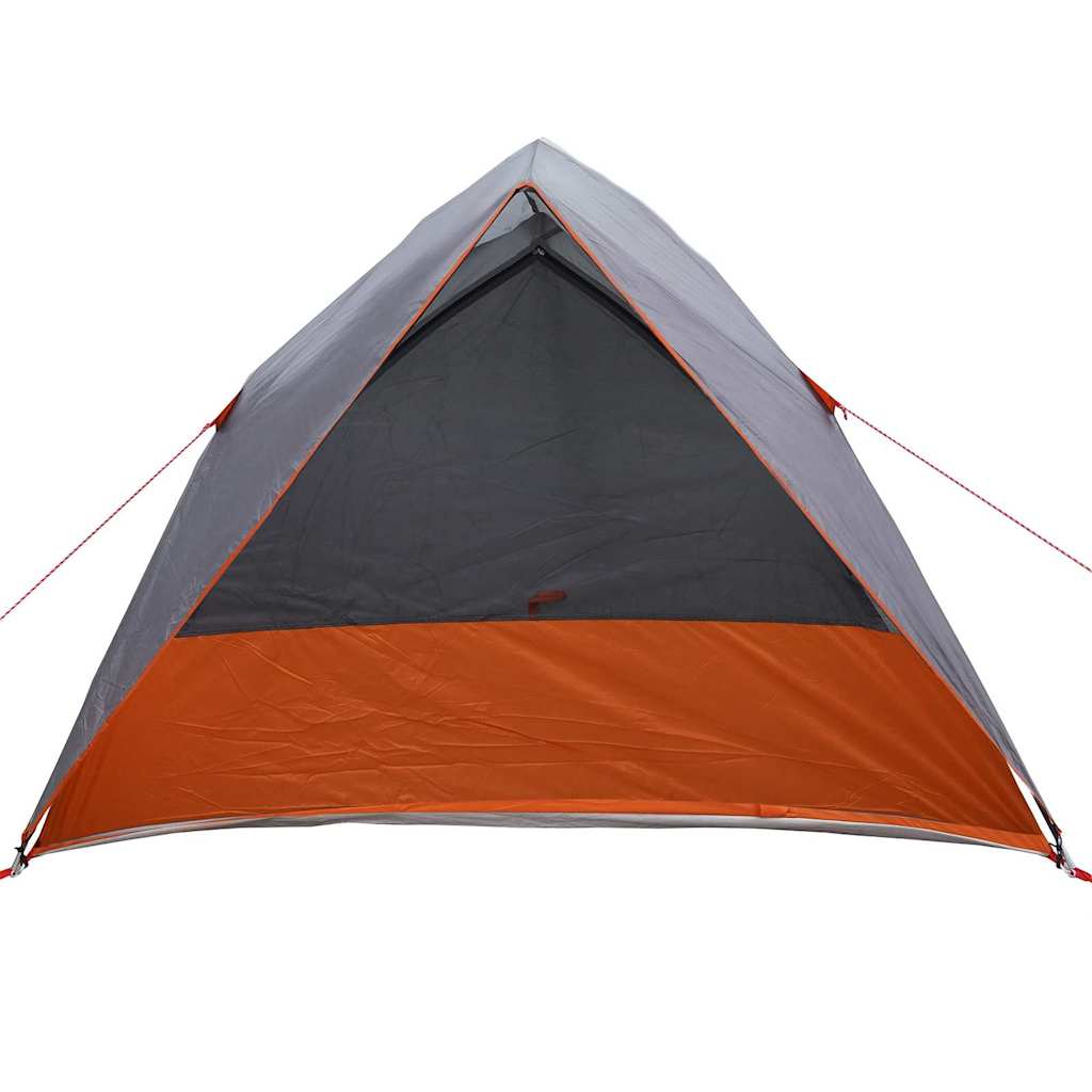 Campingzelt mit Dach Grau und Orange 320 x 275 x 190 cm Taft
