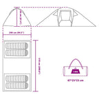 Tunnelzelt mit Dach mit Speicher Blau 510 x 240 x 156 cm Taft
