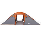 Tunnelzelt mit Dach Grau und Orange 510 x 240 x 156 cm Taft