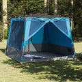 Innenzelt mit Dach mit Speicher Blau 291 x 291 x 240 cm Taft