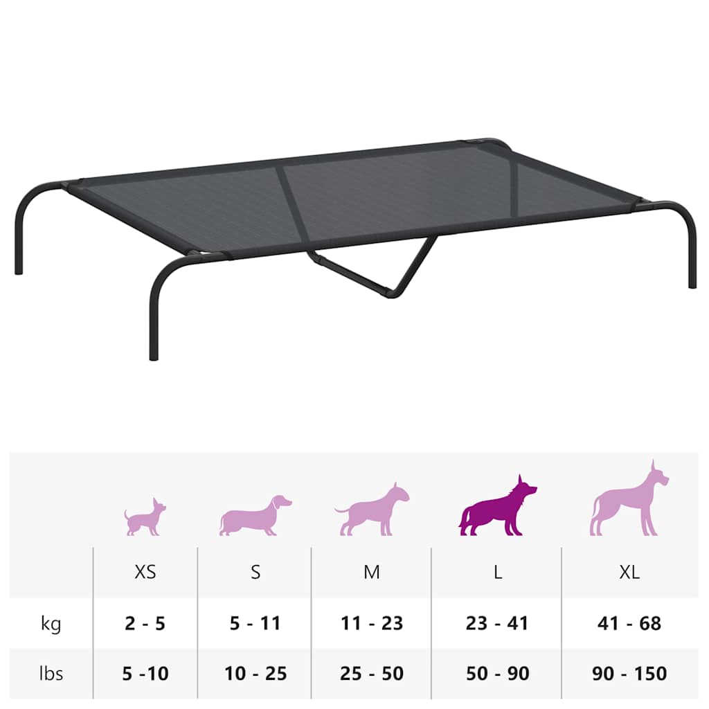 Hundebett Erhöht Textilene und Stahl