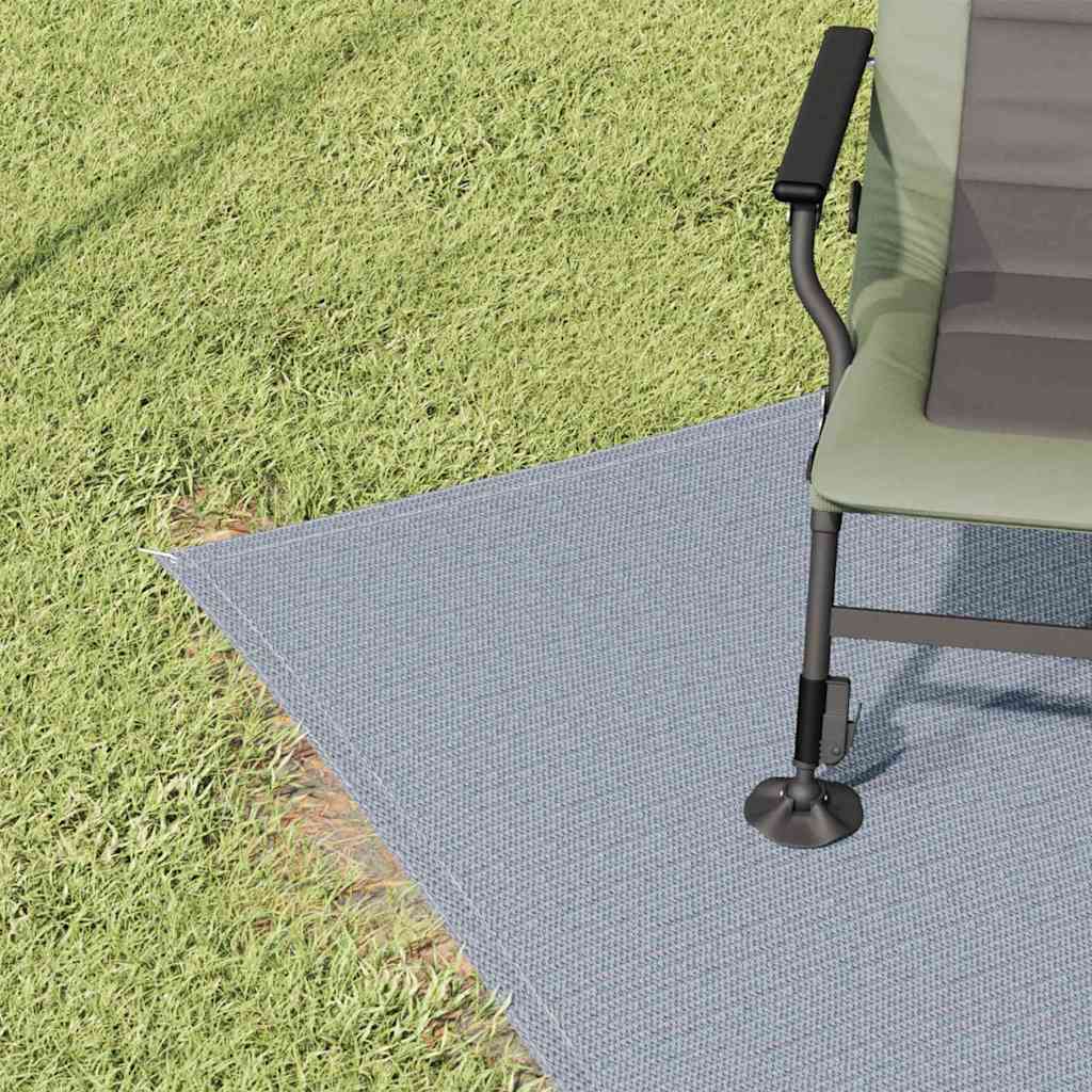 Zeltteppich Blau und Grau 300 x 200 cm Polyethylen