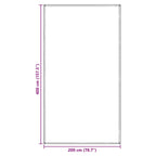 Zeltteppich Blau und Grau 400 x 200 cm Polyethylen