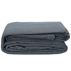 Zeltteppich Blau und Grau 350 x 250 cm Polyethylen