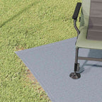 Zeltteppich Blau und Grau 400 x 250 cm Polyethylen