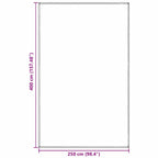 Zeltteppich Blau und Grau 400 x 250 cm Polyethylen