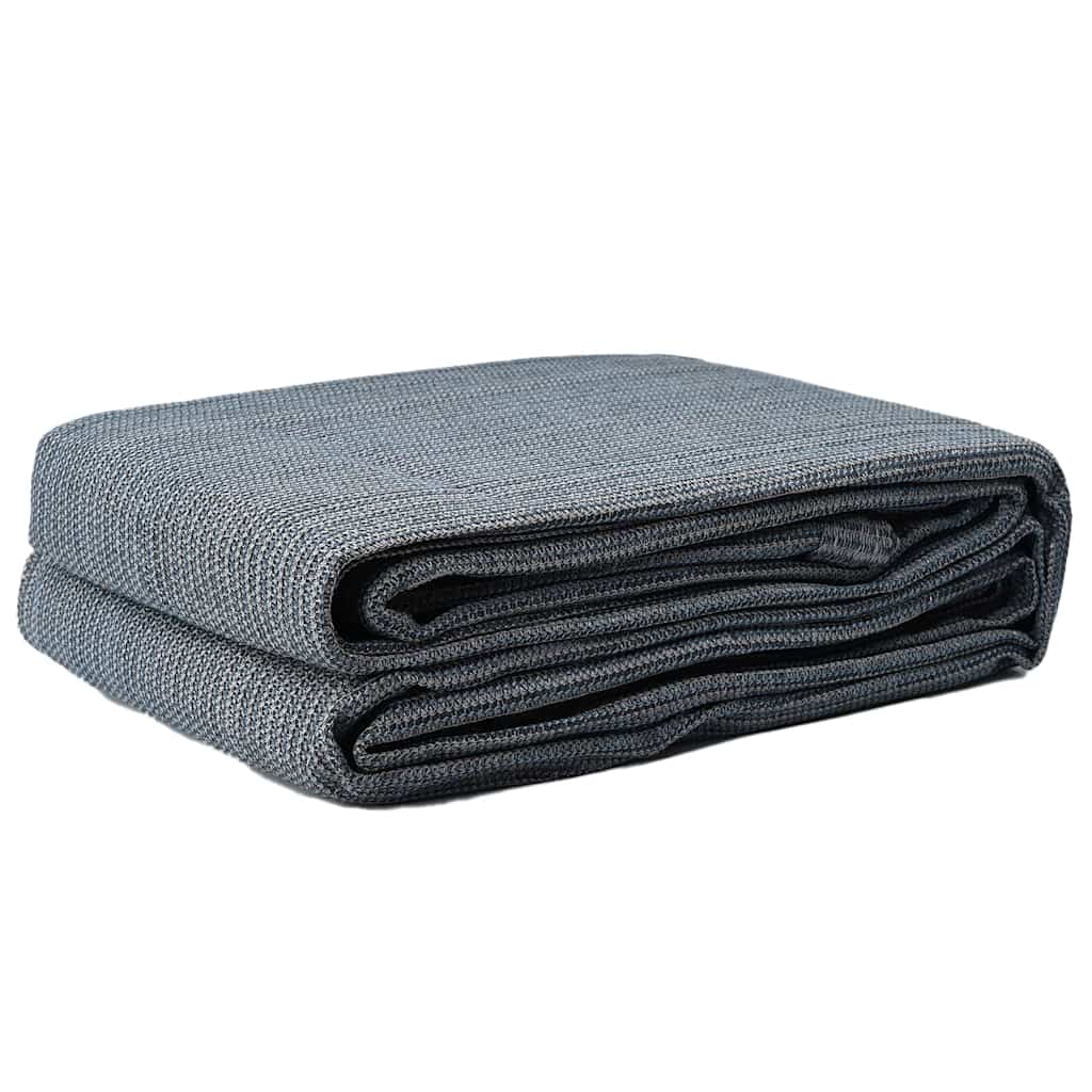 Zeltteppich Blau und Grau 600 x 250 cm Polyethylen