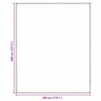 Zeltteppich Blau und Grau 400 x 300 cm Polyethylen