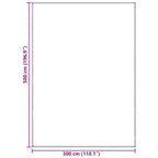 Zeltteppich Blau und Grau 500 x 300 cm Polyethylen
