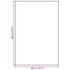 Zeltteppich Blau und Grau 600 x 400 cm Polyethylen