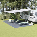 Zeltteppich Blau und Grau 700 x 400 cm Polyethylen