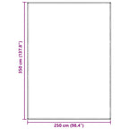 Zeltteppich Hellgrau 350 x 250 cm Polyethylen