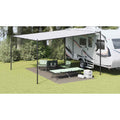 Zeltteppich Hellgrau 500 x 250 cm Polyethylen