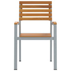 Gartenstuhl 4 pcs Braun 56 x 57 x 87 cm Massivholz Akazie