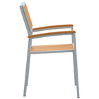 Stapelstuhl 2 pcs Braun 56 x 57 x 87 cm Massivholz Akazie