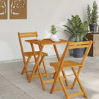 Gartentisch Natur 60 x 60 x 72 cm Massivholz Akazie