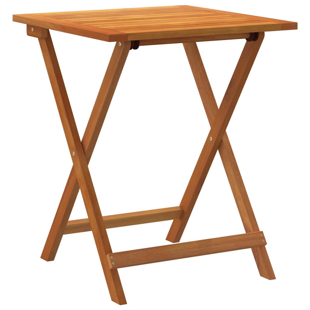 Gartentisch Natur 60 x 60 x 72 cm Massivholz Akazie