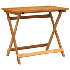 Gartentisch Braun 90 x 55 x 75 cm Massivholz Akazie