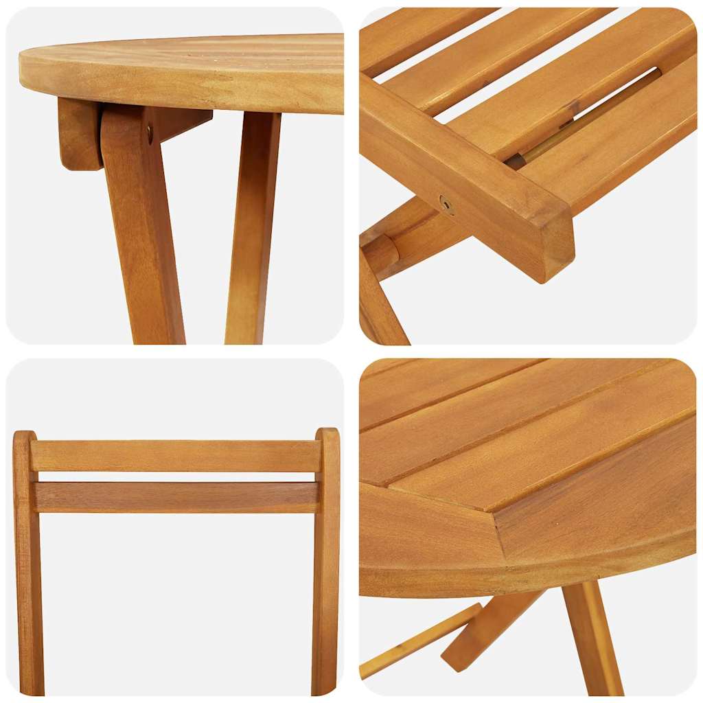 Garten Essgruppe mit Kissen 3 pcs Öl-Natur Massivholz Akazie