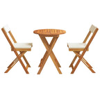 Garten Essgruppe mit Kissen 3 pcs Öl-Natur Massivholz Akazie