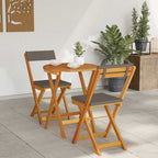 Garten Essgruppe mit Kissen 3 pcs Öl-Natur Massivholz Akazie
