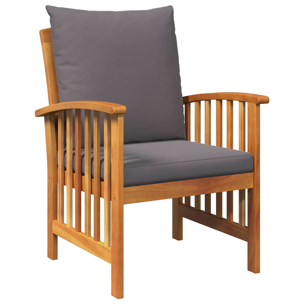 Gartensofa-set mit Kissen 3 pcs Öl-Natur Massivholz Akazie