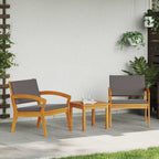 Gartenstuhl mit Kissen 2 pcs Öl-Natur Massivholz Akazie