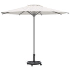 Sonnenschirmständer Art Deco Schwarz Ø 45 x 39,5 cm Eisen