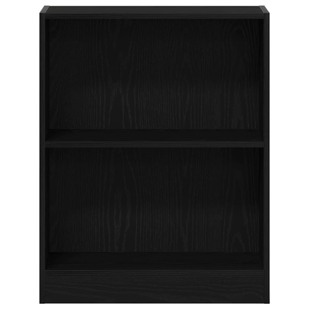 Bücherregal Schwarz Eichen-Optik 60 x 24 x 76 cm Holzwerkstoff