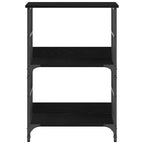 Bücherregal Schwarz Eichen-Optik 50 x 33 x 82 cm Holzwerkstoff