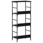 Bücherregal Schwarz Eichen-Optik 50 x 33 x 117,5 cm
