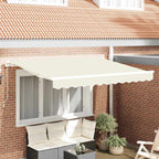 Einziehbare Markise Creme 250 x 200 cm Stoff