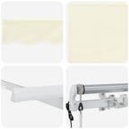 Einziehbare Markise Creme 250 x 200 cm Stoff
