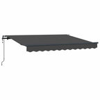 Einziehbare Markise Anthrazit 250 x 200 cm Stoff