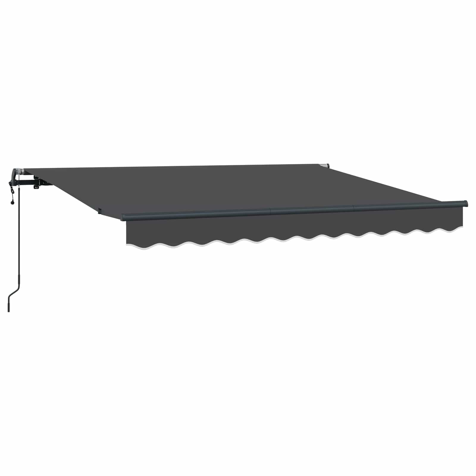 Einziehbare Markise Anthrazit 250 x 200 cm Stoff