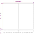 Markisenrahmen Bordeauxrot 250 x 200 cm