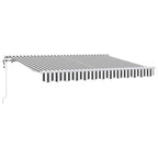 Einziehbare Markise Anthrazit 250 x 200 cm Stoff