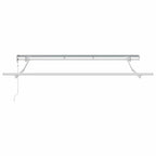 Einziehbare Markise Anthrazit 250 x 200 cm Stoff