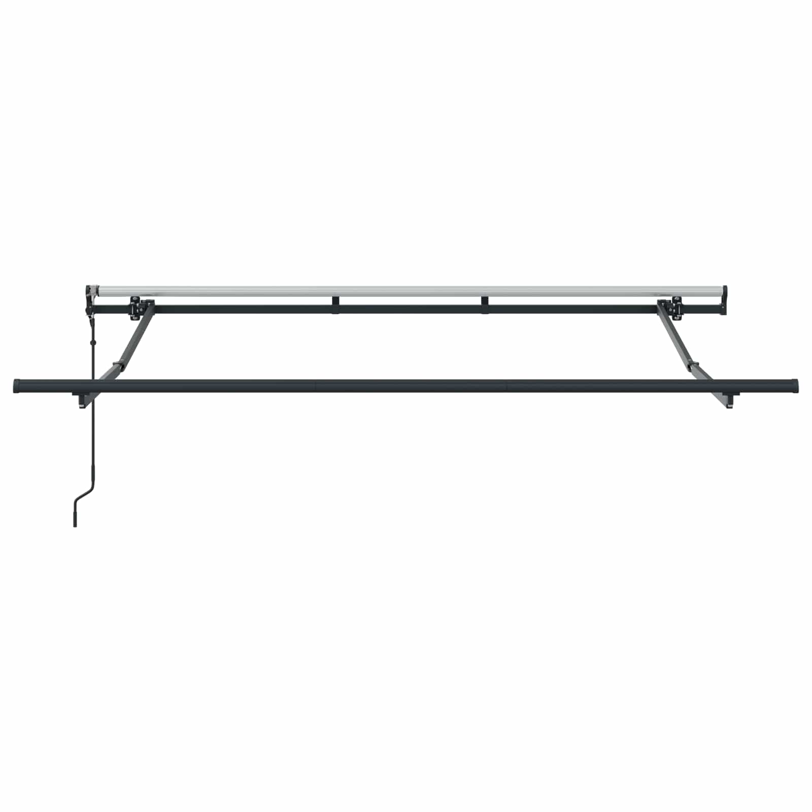 Einziehbare Markise Anthrazit 250 x 200 cm Stoff
