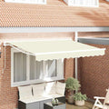 Markisenrahmen Creme 300 x 200 cm Polyester mit PU-Beschichtung
