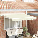 Markisenrahmen Creme 300 x 200 cm Polyester mit PU-Beschichtung