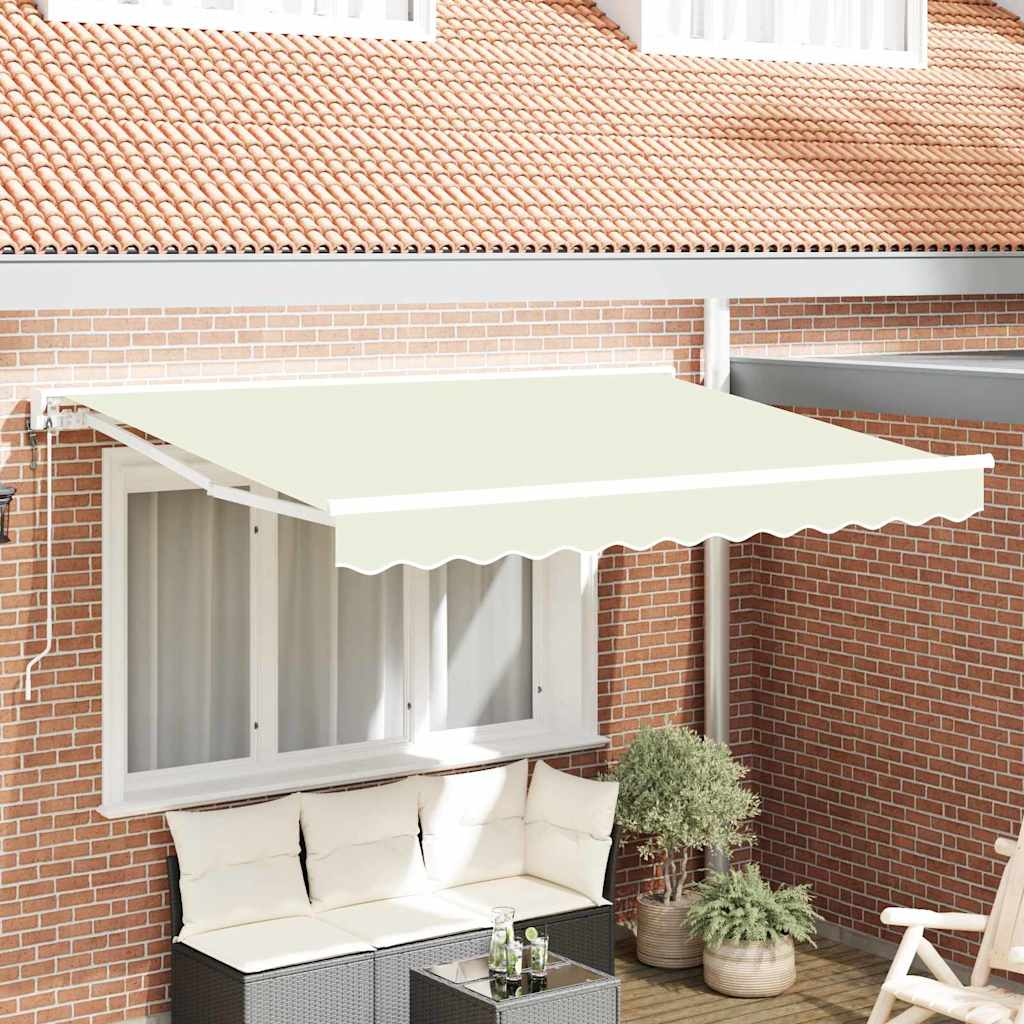Markisenrahmen Creme 300 x 200 cm Polyester mit PU-Beschichtung