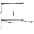 Einziehbare Markise Creme 300 x 200 cm Stoff