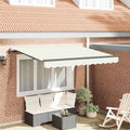 Einziehbare Markise Creme 300 x 200 cm Stoff