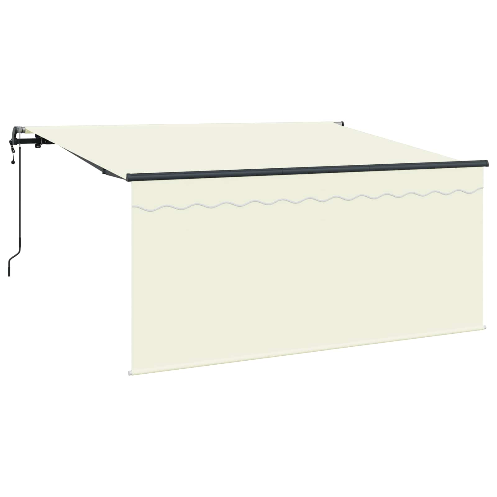 Einziehbare Markise Creme 300 x 200 cm Stoff