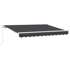 Einziehbare Markise Anthrazit 300 x 200 cm Stoff