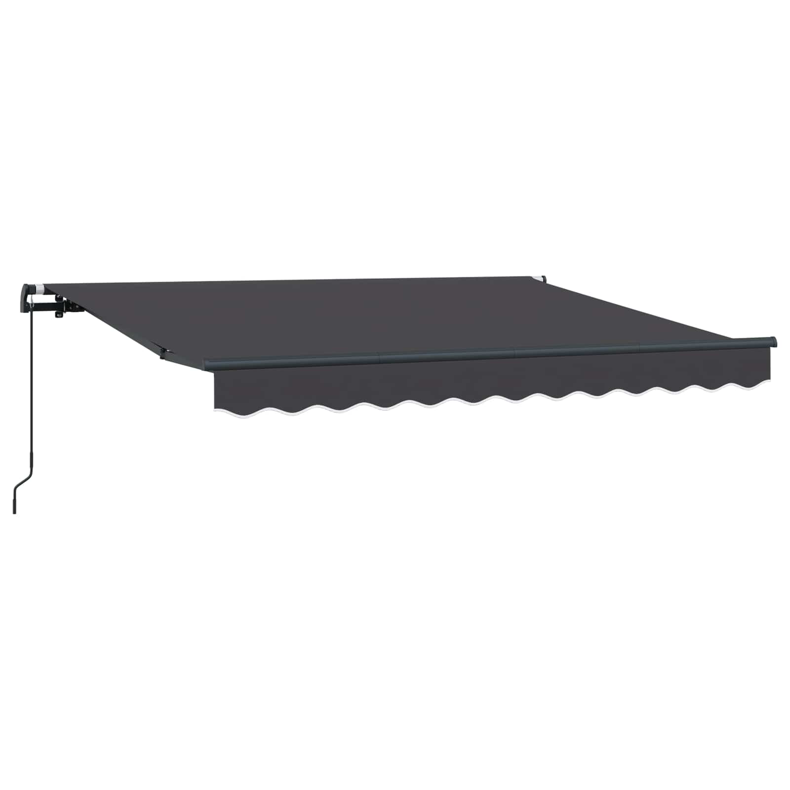 Einziehbare Markise Anthrazit 300 x 200 cm Stoff