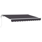 Einziehbare Markise Anthrazit 300 x 200 cm Stoff